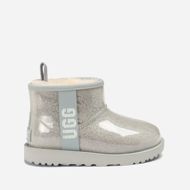 OZWEAR UGG Classic Kids Clear Mini Boots (Waterproof) (Glow In Dark Logo)