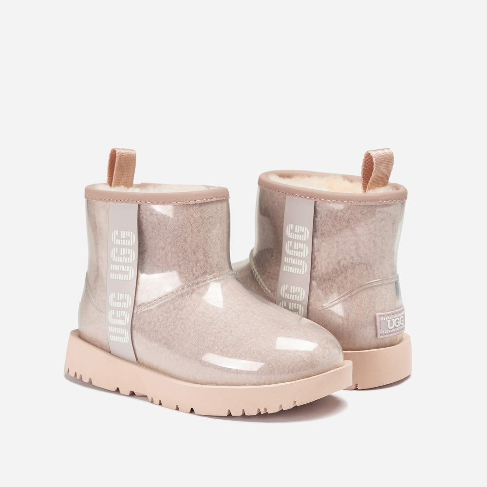 OZWEAR UGG Classic Kids Clear Boots (Waterproof) (Glow in The Dark)