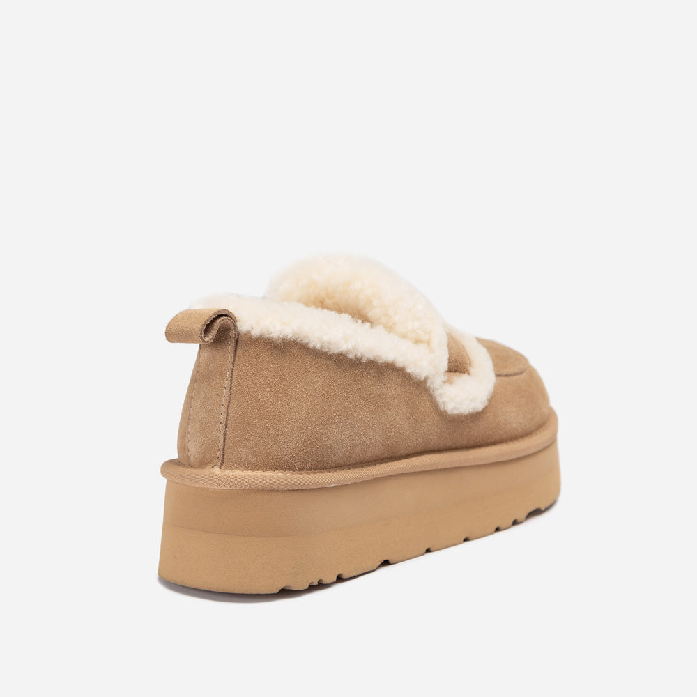 OZWEAR UGG Violet Shearling Platform Loafer
