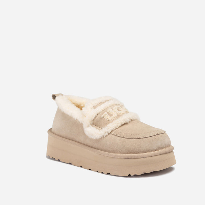 OZWEAR UGG Violet Shearling Platform Loafer