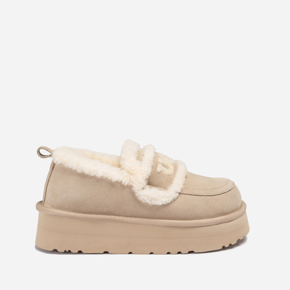 OZWEAR UGG Violet Shearling Platform Loafer