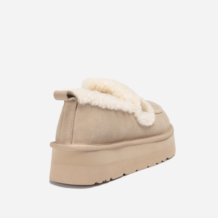 OZWEAR UGG Violet Shearling Platform Loafer