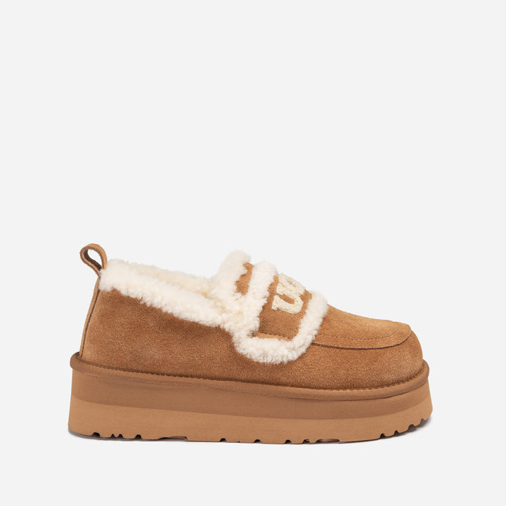 OZWEAR UGG Violet Shearling Platform Loafer