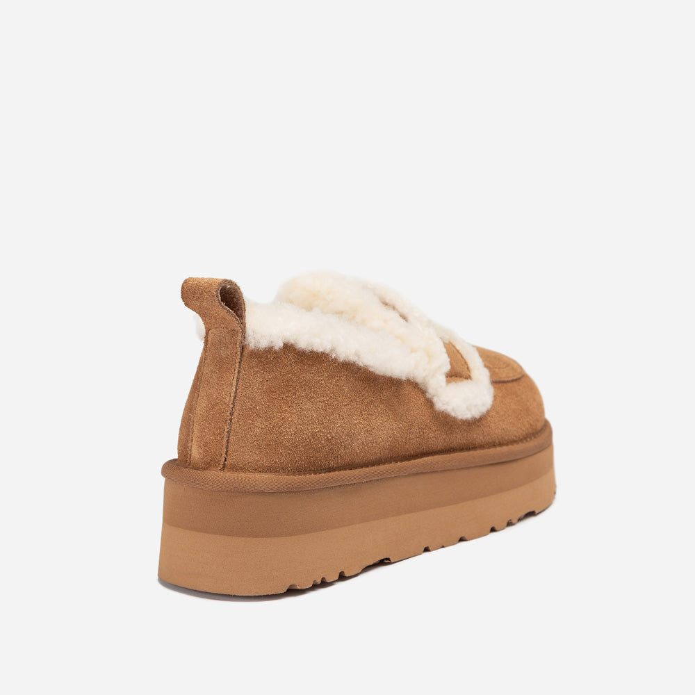 OZWEAR UGG Violet Shearling Platform Loafer