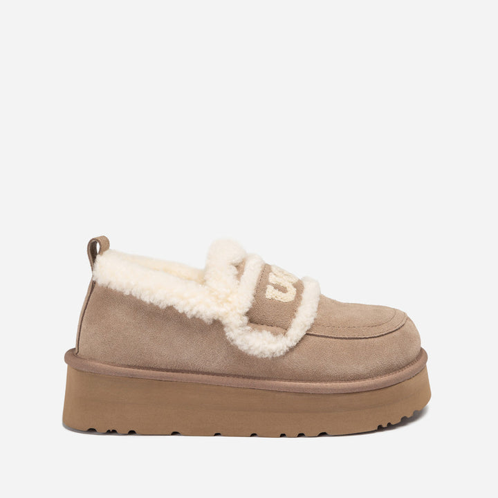 OZWEAR UGG Violet Shearling Platform Loafer