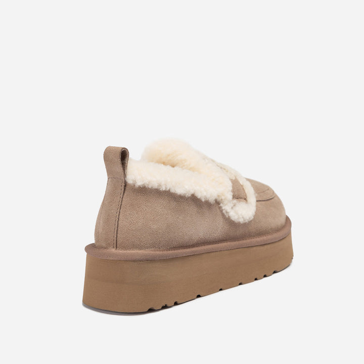 OZWEAR UGG Violet Shearling Platform Loafer