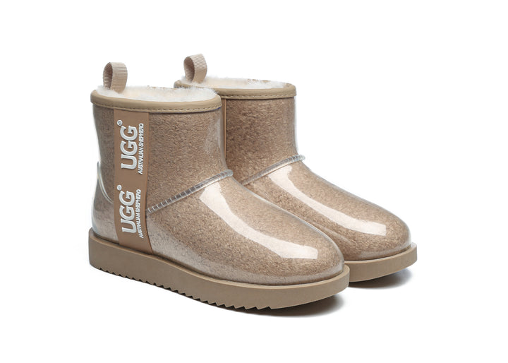 Clear Waterproof and Shearling Classic Boots