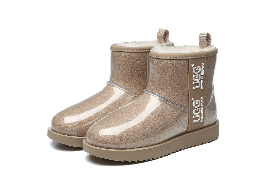 Clear Waterproof and Shearling Classic Boots