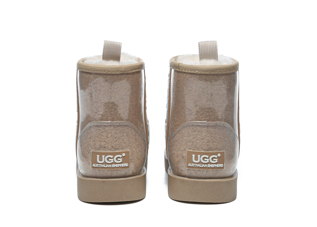 Clear Waterproof and Shearling Classic Boots