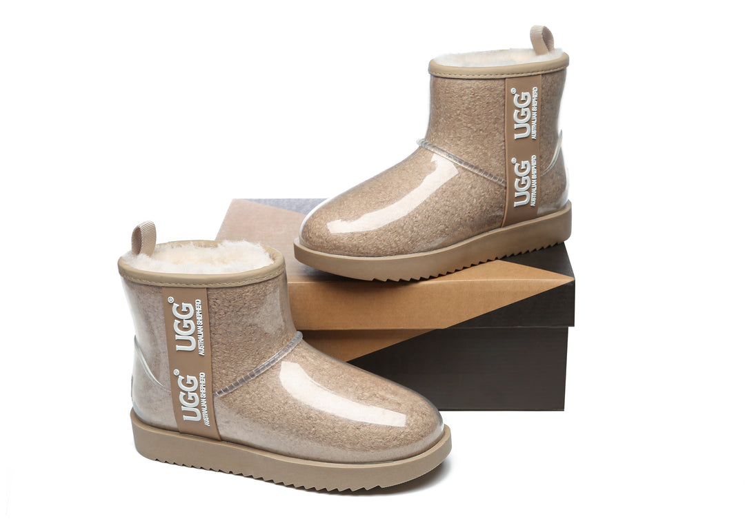 Clear Waterproof and Shearling Classic Boots