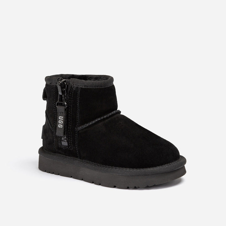 OZWEAR UGG Kids Mini Zipper Tape Logo Boots