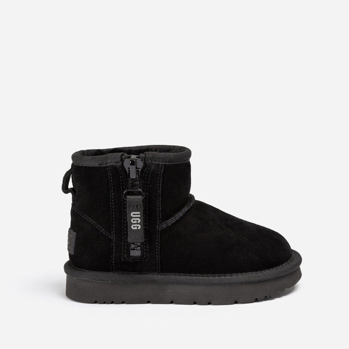 OZWEAR UGG Kids Mini Zipper Tape Logo Boots