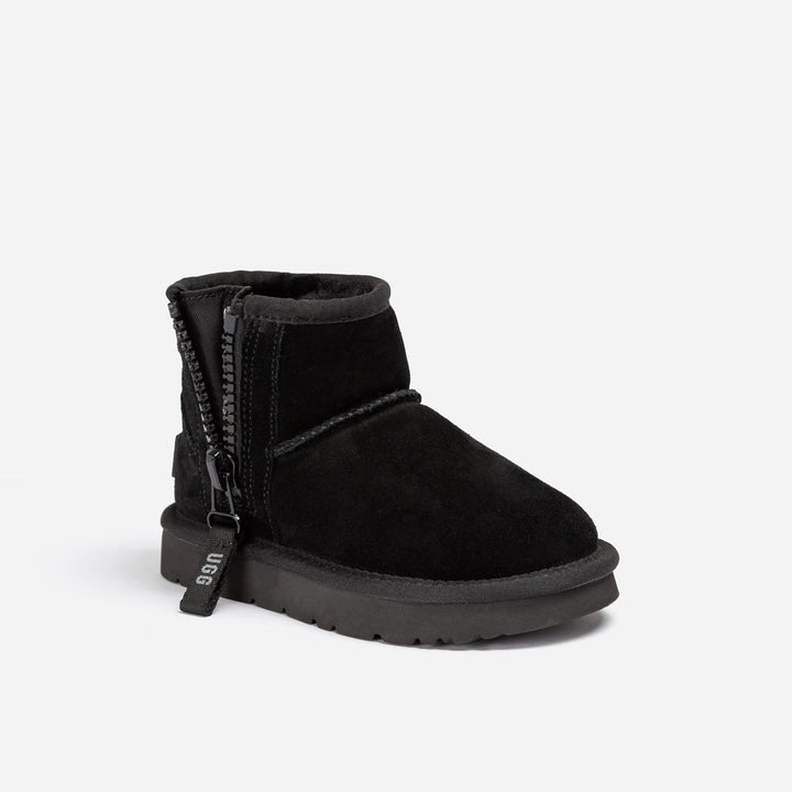 OZWEAR UGG Kids Mini Zipper Tape Logo Boots