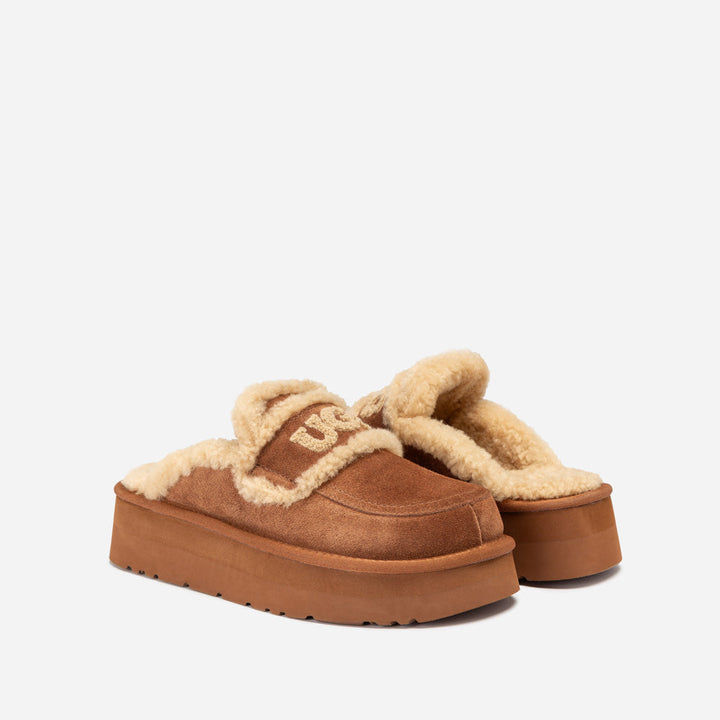 OZWEAR UGG Violet Shearling Platform Slipper