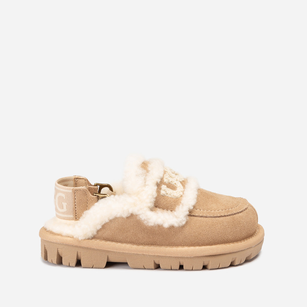 OZWEAR UGG Kids Violet Shearling Slipper (Detachable Feature)