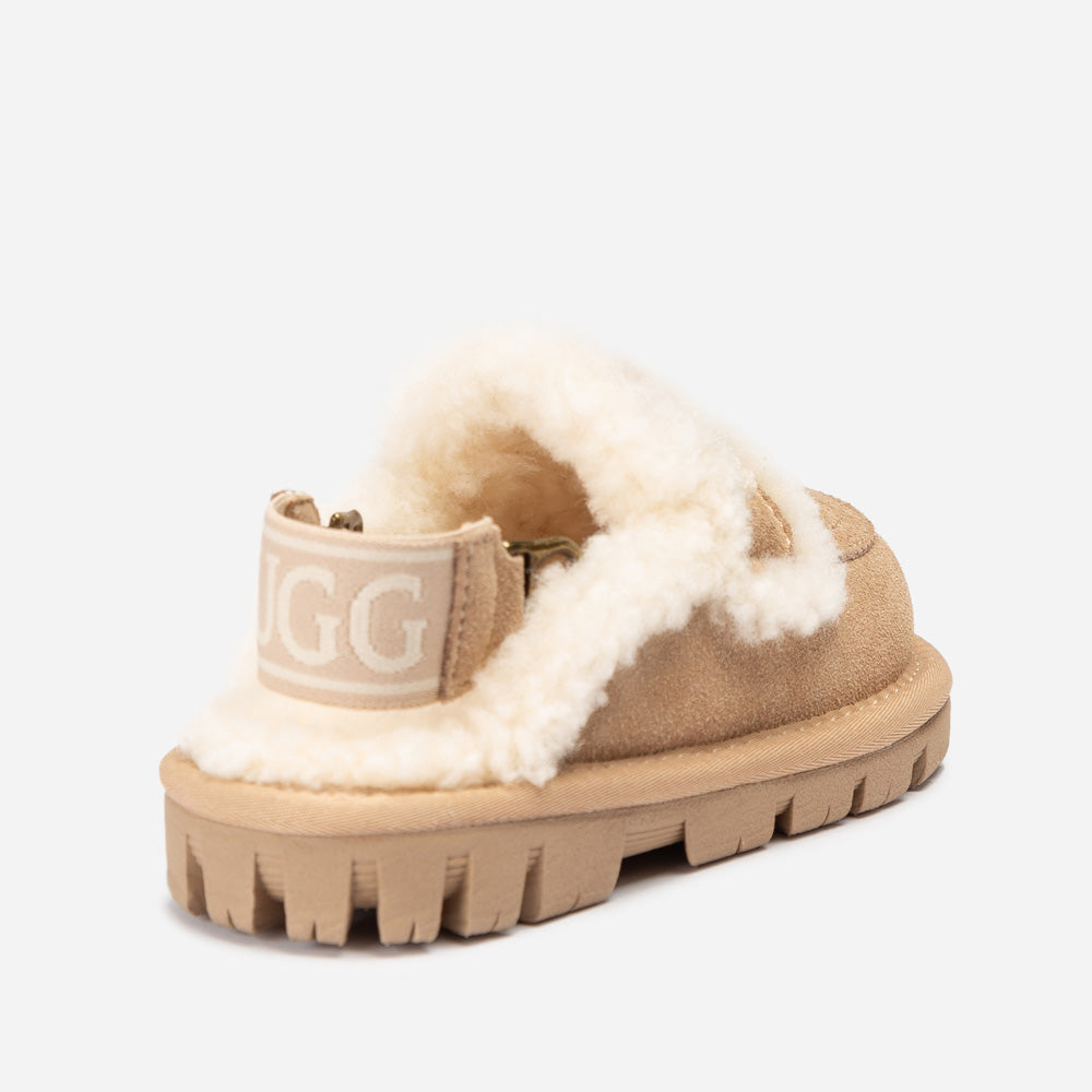 OZWEAR UGG Kids Violet Shearling Slipper (Detachable Feature)
