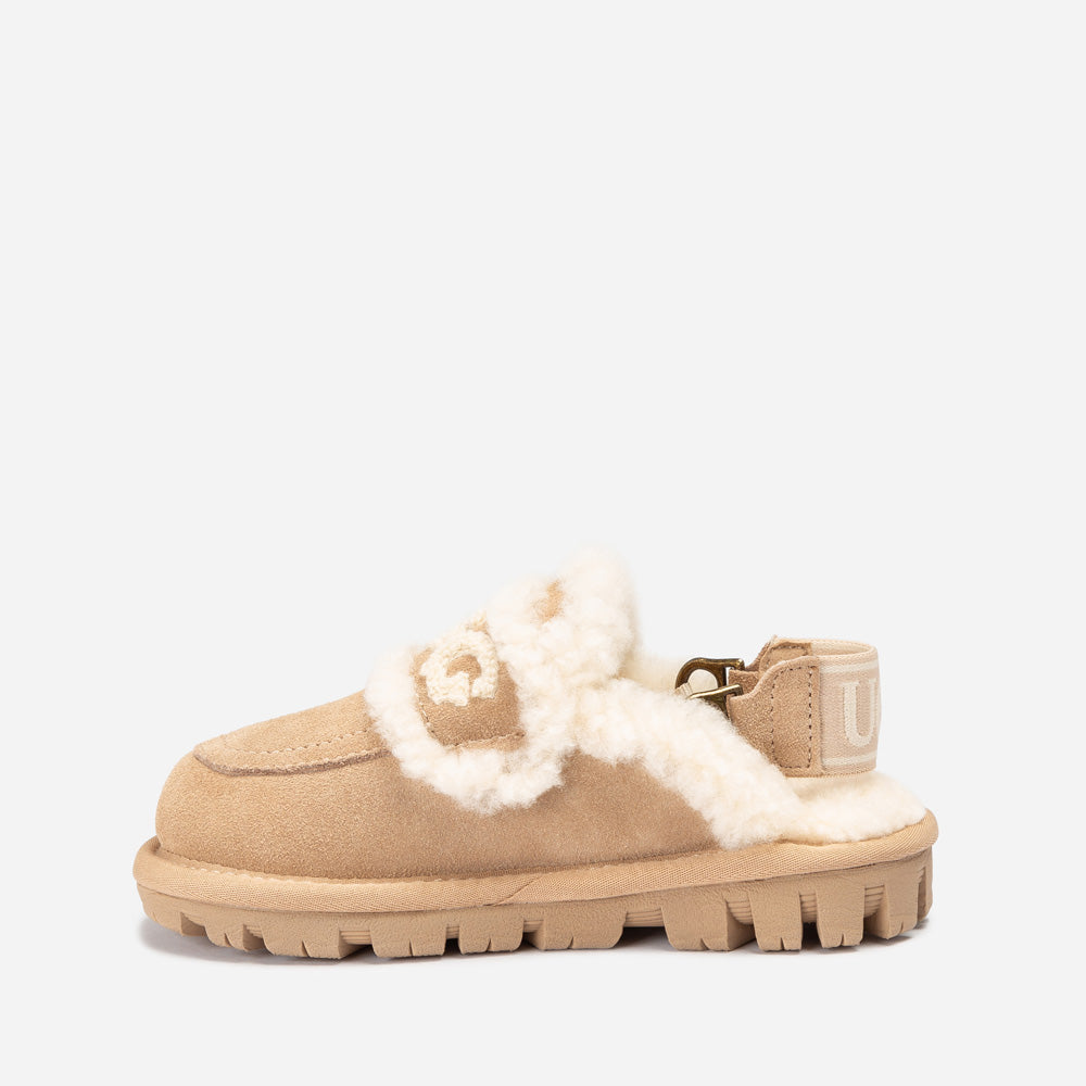 OZWEAR UGG Kids Violet Shearling Slipper (Detachable Feature)