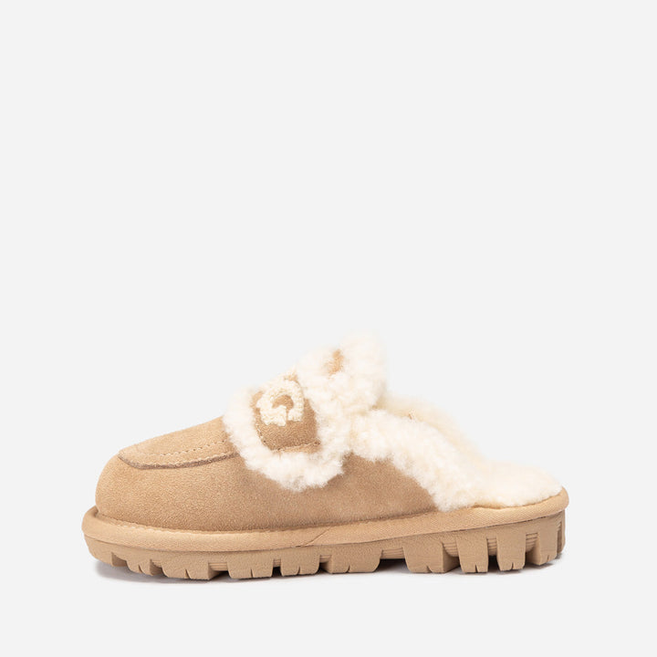 OZWEAR UGG Kids Violet Shearling Slipper (Detachable Feature)