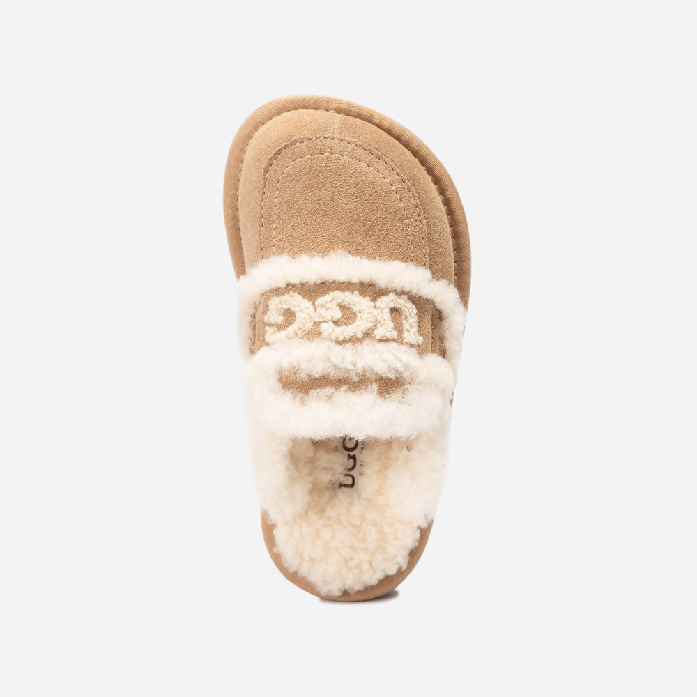 OZWEAR UGG Kids Violet Shearling Slipper (Detachable Feature)