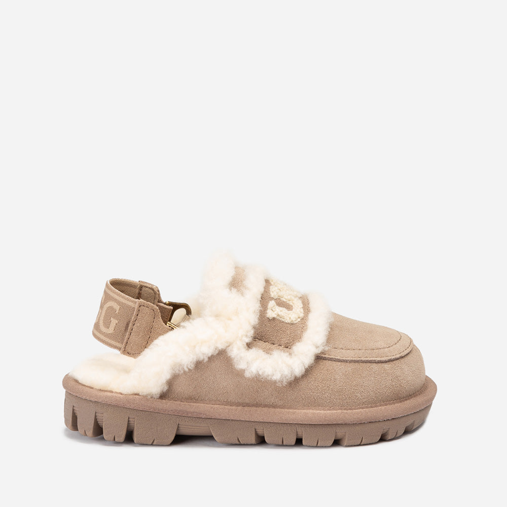 OZWEAR UGG Kids Violet Shearling Slipper (Detachable Feature)