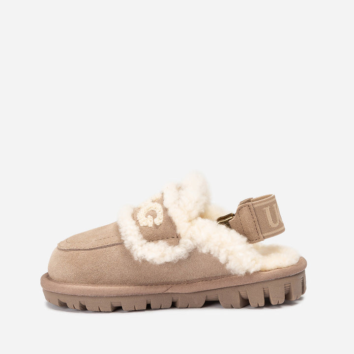 OZWEAR UGG Kids Violet Shearling Slipper (Detachable Feature)