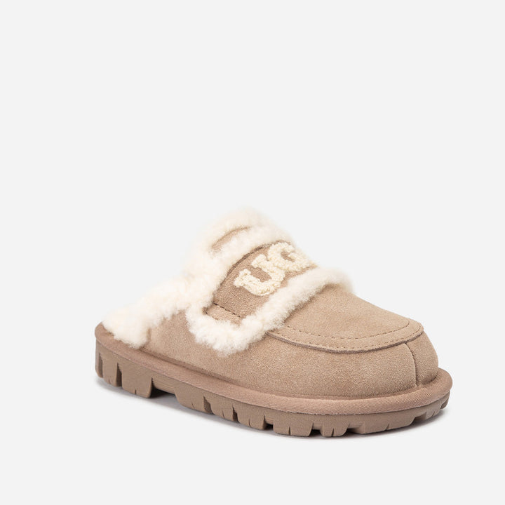 OZWEAR UGG Kids Violet Shearling Slipper (Detachable Feature)