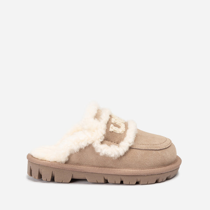 OZWEAR UGG Kids Violet Shearling Slipper (Detachable Feature)