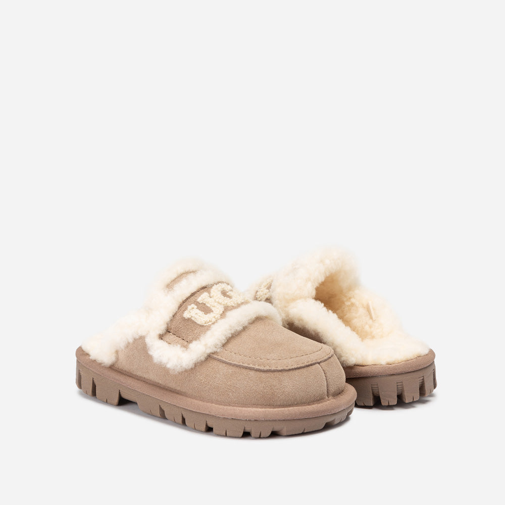 OZWEAR UGG Kids Violet Shearling Slipper (Detachable Feature)