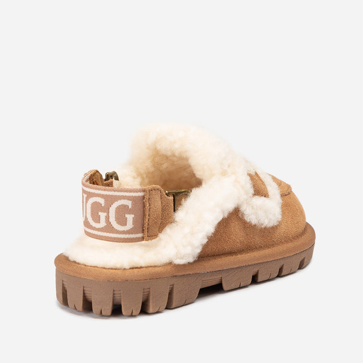 OZWEAR UGG Kids Violet Shearling Slipper (Detachable Feature)