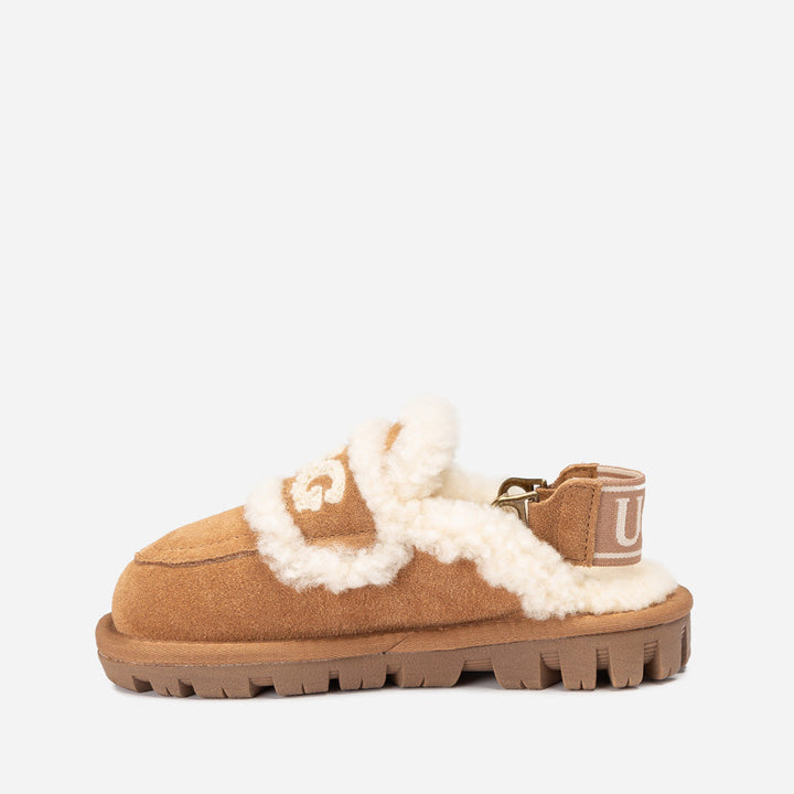 OZWEAR UGG Kids Violet Shearling Slipper (Detachable Feature)