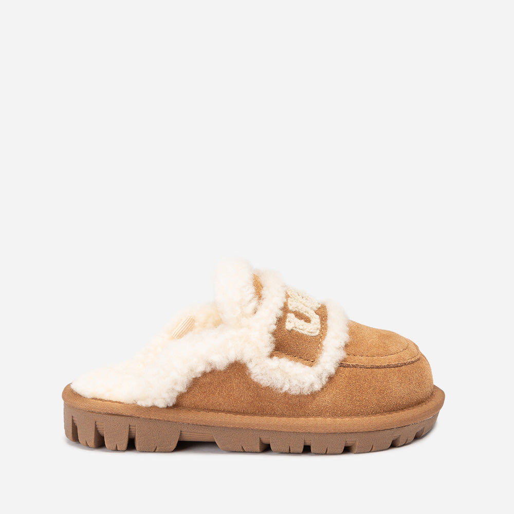 OZWEAR UGG Kids Violet Shearling Slipper (Detachable Feature)