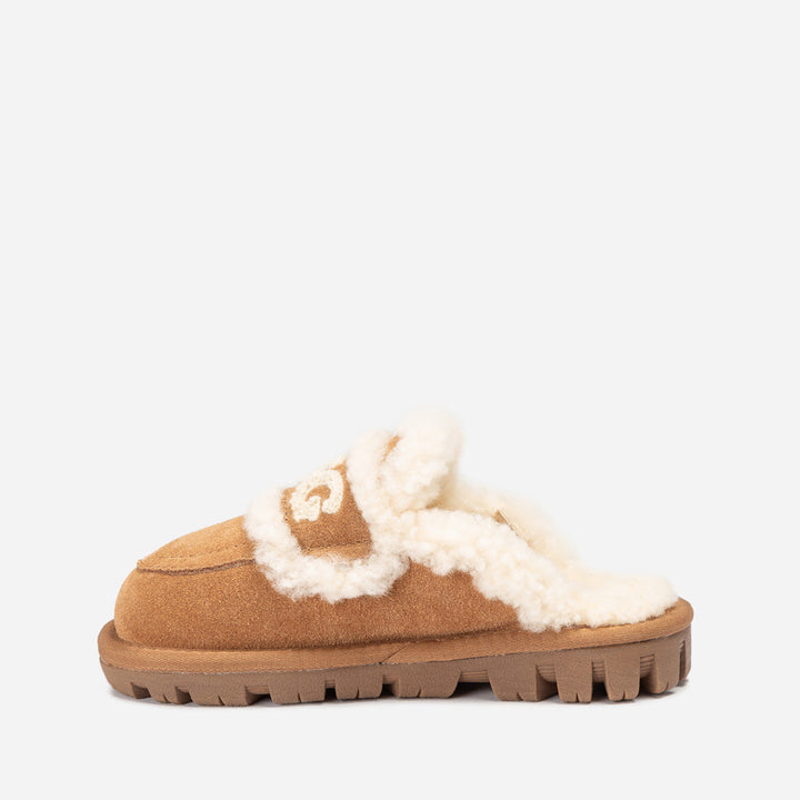 OZWEAR UGG Kids Violet Shearling Slipper (Detachable Feature)