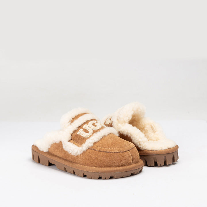OZWEAR UGG Kids Violet Shearling Slipper (Detachable Feature)
