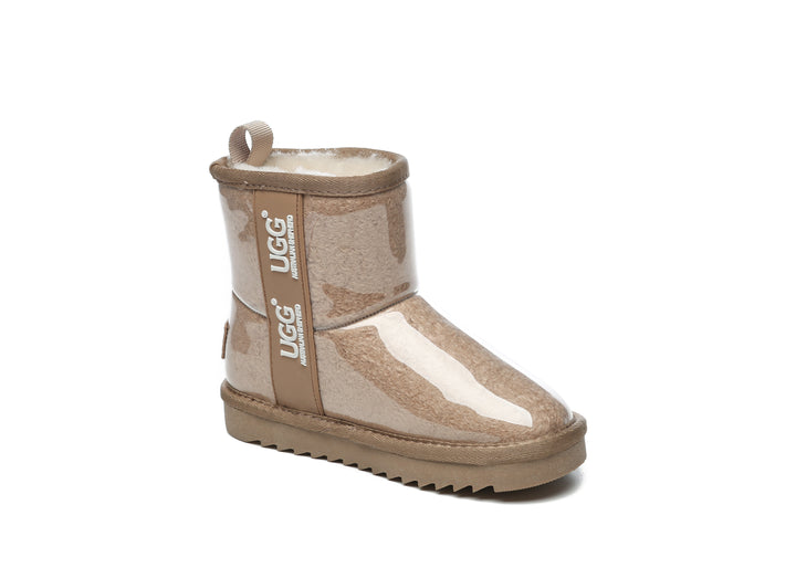 Kids Ugg Boots Clear Waterproof and Shearling Coated