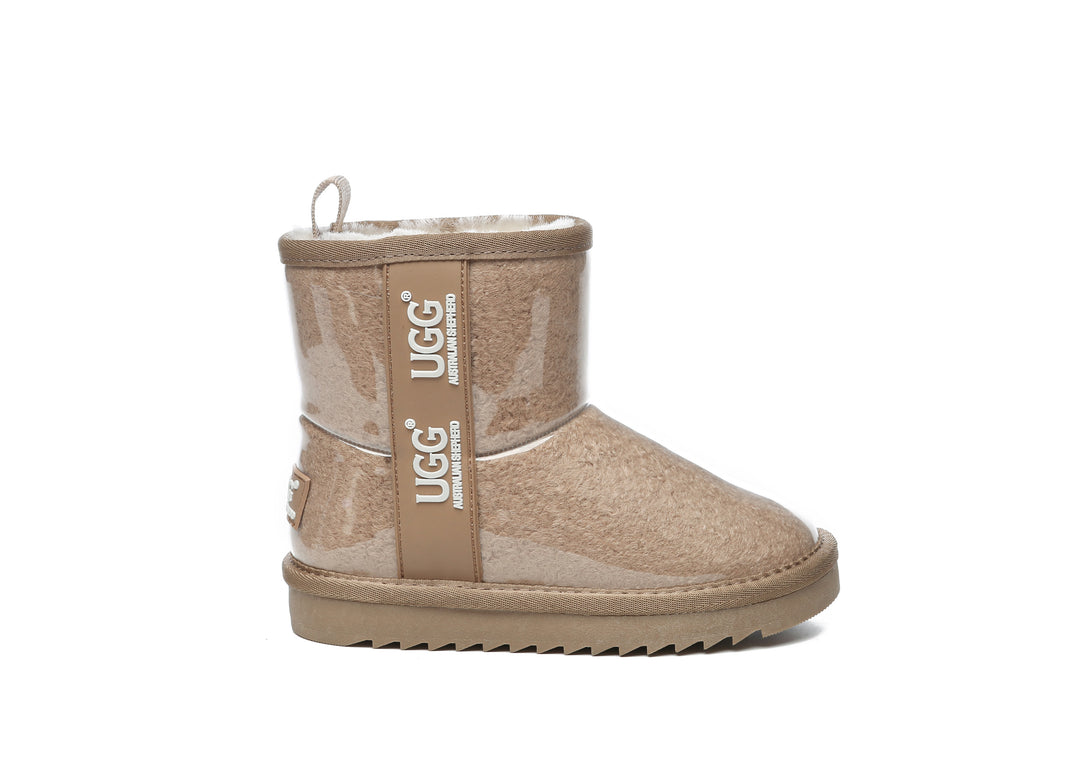 Kids Ugg Boots Clear Waterproof and Shearling Coated