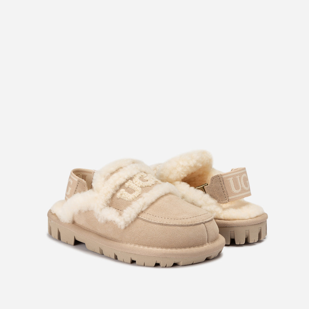 OZWEAR UGG Kids Violet Shearling Slipper (Detachable Feature)