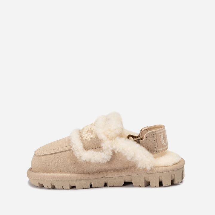 OZWEAR UGG Kids Violet Shearling Slipper (Detachable Feature)
