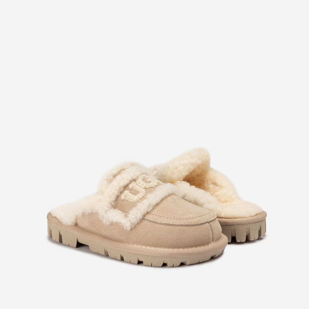 OZWEAR UGG Kids Violet Shearling Slipper (Detachable Feature)