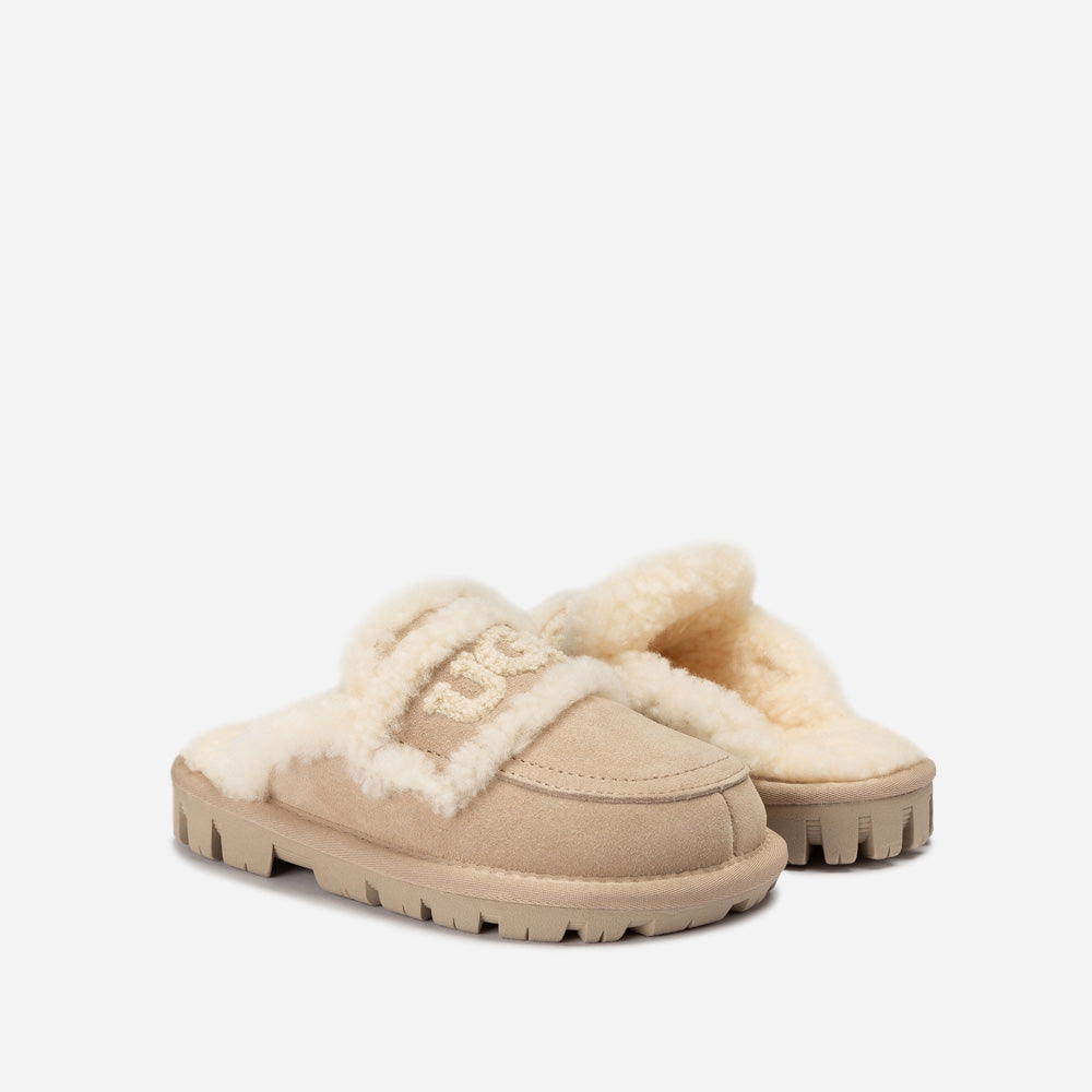 OZWEAR UGG Kids Violet Shearling Slipper (Detachable Feature)