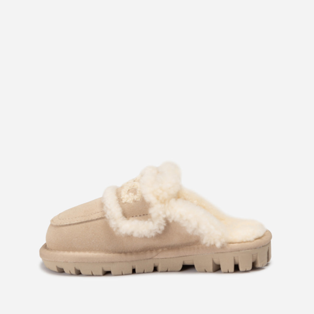 OZWEAR UGG Kids Violet Shearling Slipper (Detachable Feature)