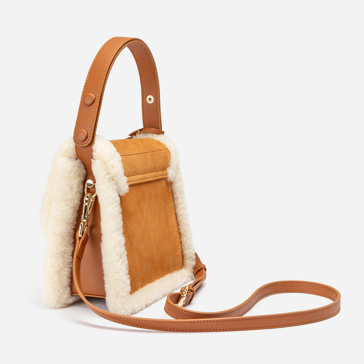 OZWEAR UGG Shearling Logo Hand Bag
