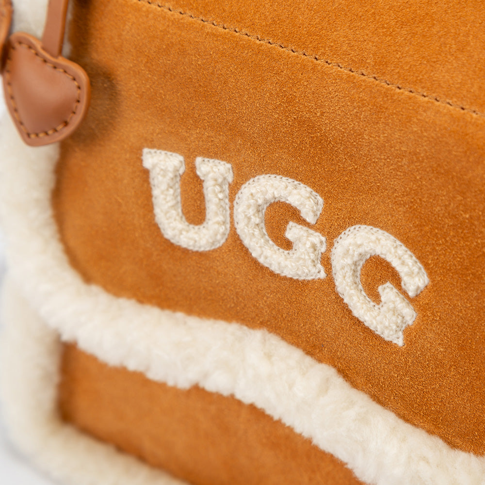 OZWEAR UGG Shearling Logo Hand Bag