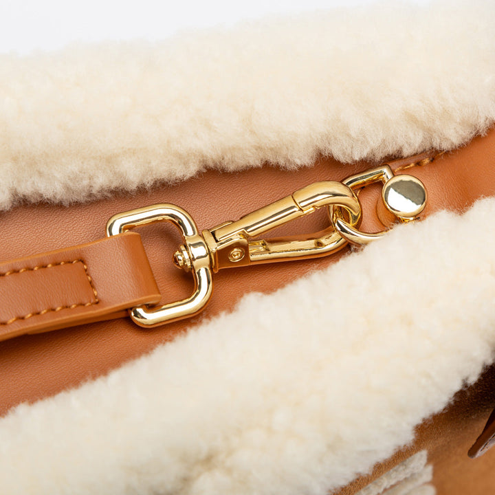 OZWEAR UGG Shearling Logo Hand Bag