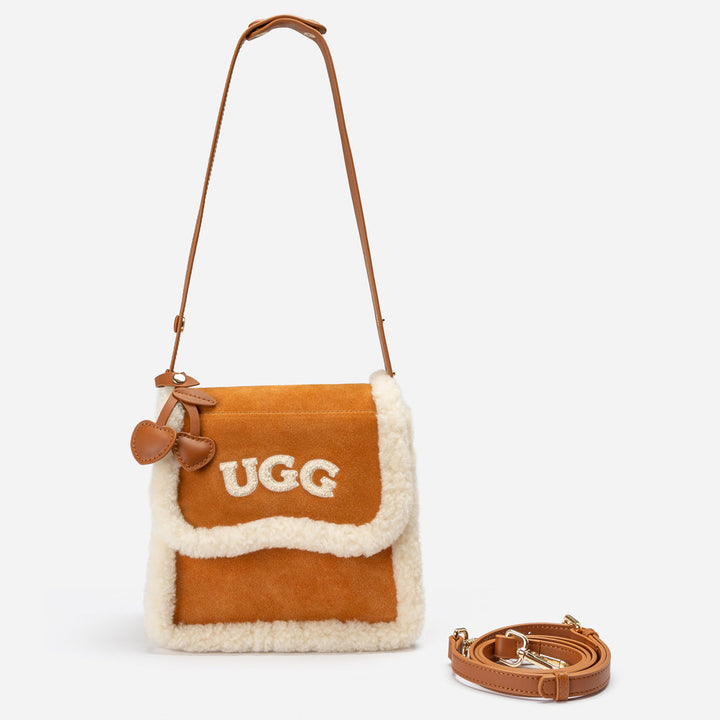 OZWEAR UGG Shearling Logo Hand Bag