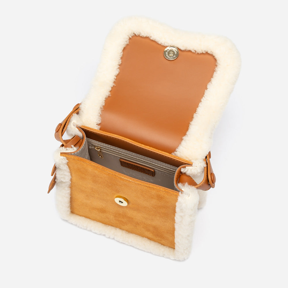 OZWEAR UGG Shearling Logo Hand Bag