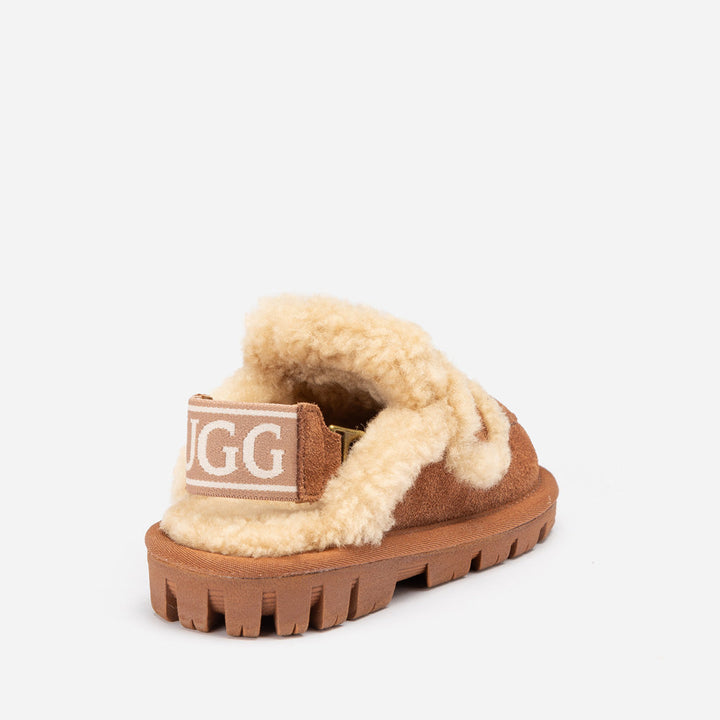 OZWEAR UGG Kids Violet Shearling Slipper (Detachable Feature)