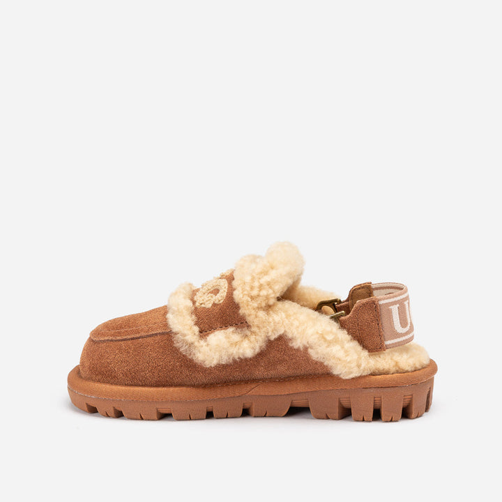 OZWEAR UGG Kids Violet Shearling Slipper (Detachable Feature)