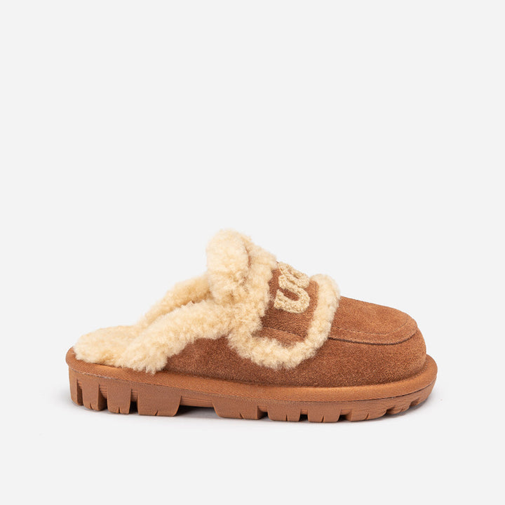OZWEAR UGG Kids Violet Shearling Slipper (Detachable Feature)
