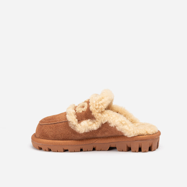 OZWEAR UGG Kids Violet Shearling Slipper (Detachable Feature)