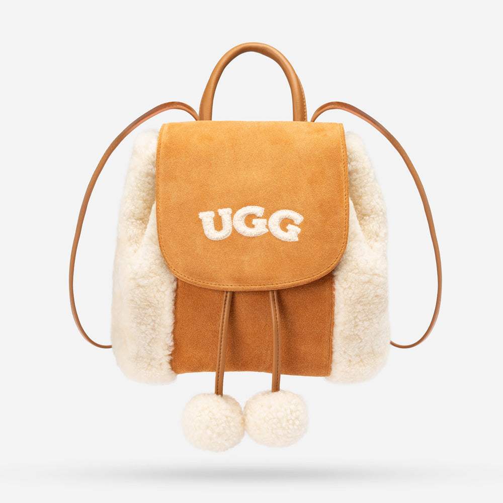 OZWEAR UGG Pompom Fluffy Backpack